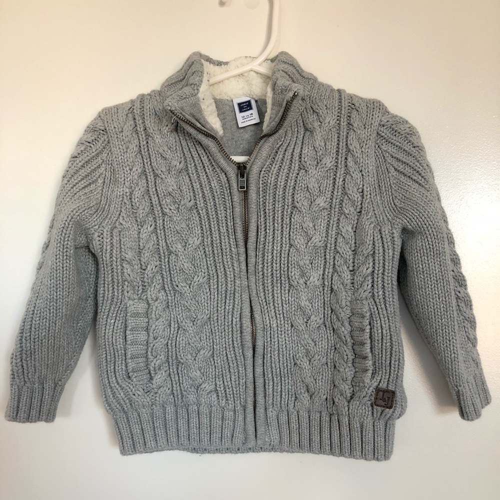 Boys cable knit sweater